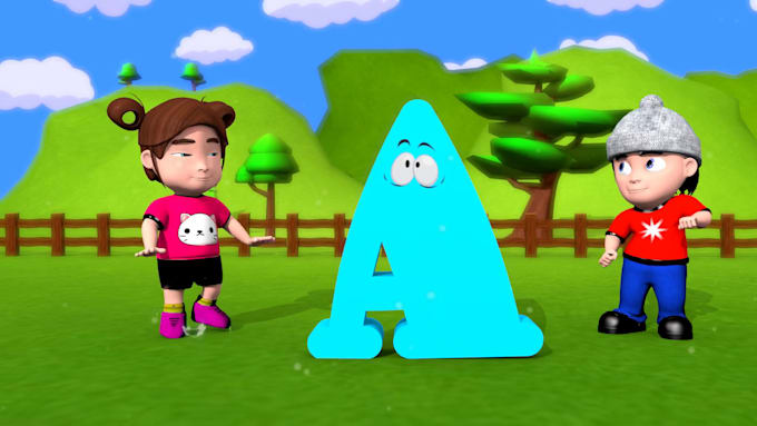 create 3d kids animation video