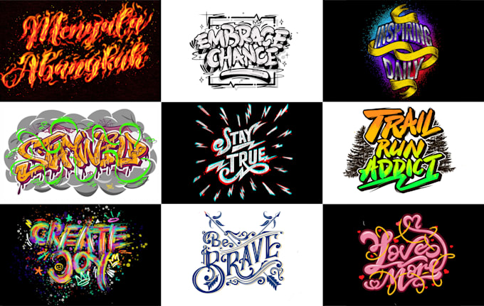 create lettering from your text