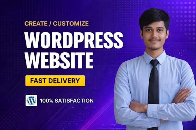 create or customize your wordpress site