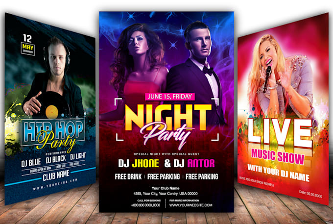 design event flyer or poster in 12 hours
