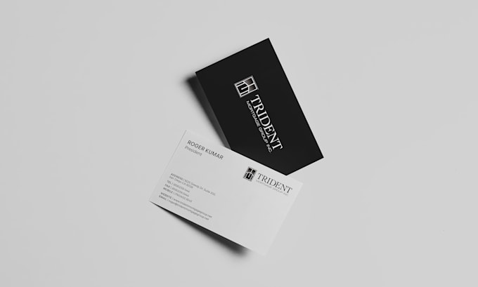 design a custom minimalist business card or stationery