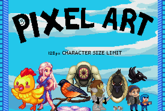Make Pixel Art Characters And Animations By Sazdxhikari