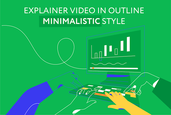 make an explainer video in outline minimalistic style