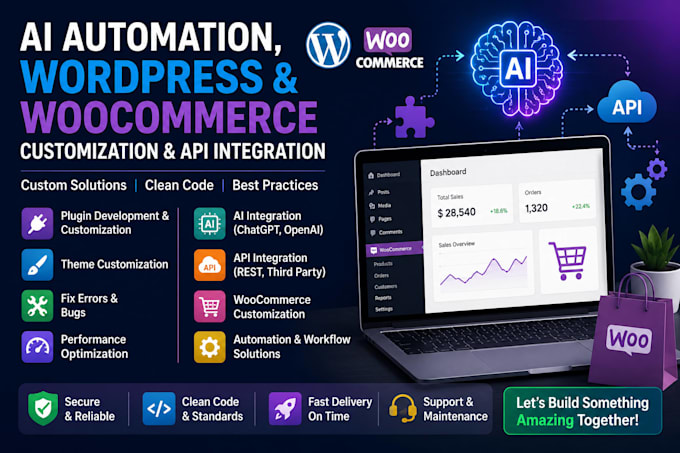 build ai automation, API integration for wordpress