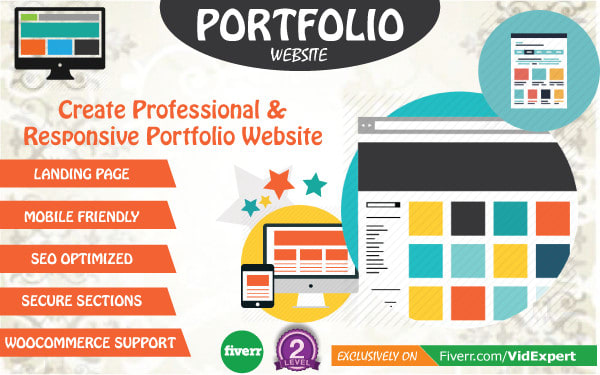 design responsive portfolio wordpress website