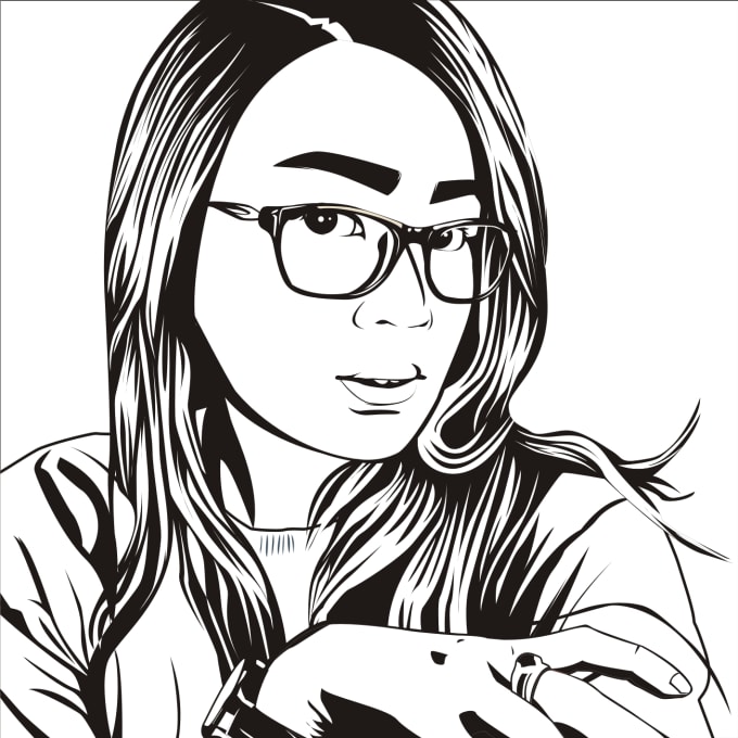 Convert your photo into professional line art by Muhammad_ardi | Fiverr