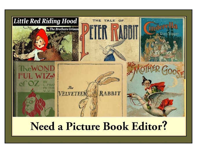 line edit and further develop picture books