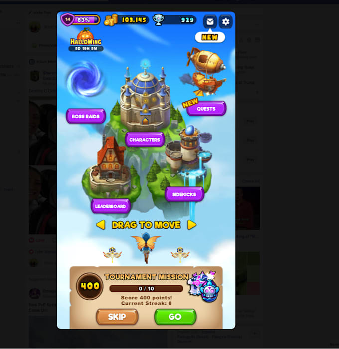play everwing with you on facebook