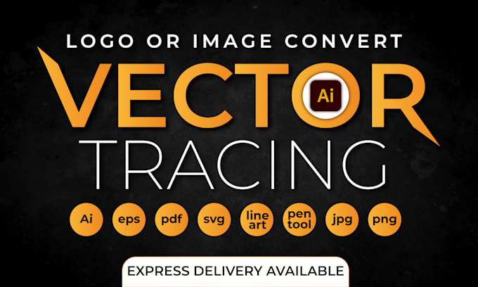 vector tracing, redraw logo, vectorize ai image in 5 hours