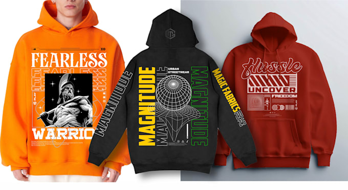 create typography, or streetwear t shirt design