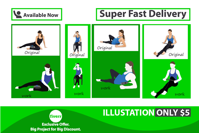 draw exercise, workout, yoga, medical,  etc vector art
