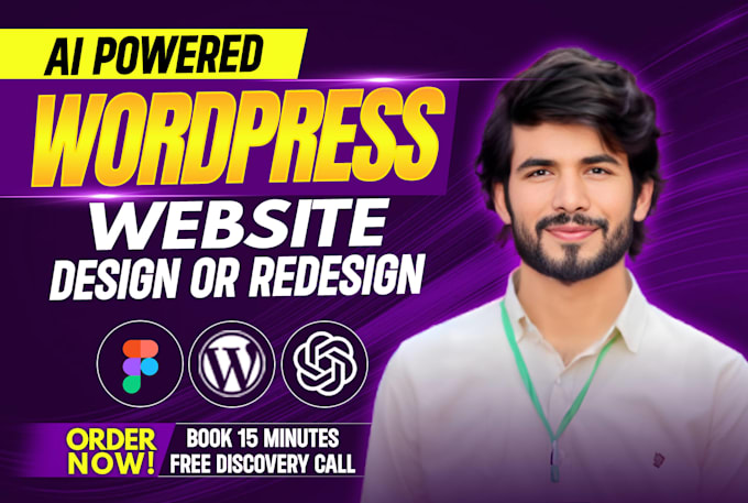 design or redesign a modern ai powered wordpress website
