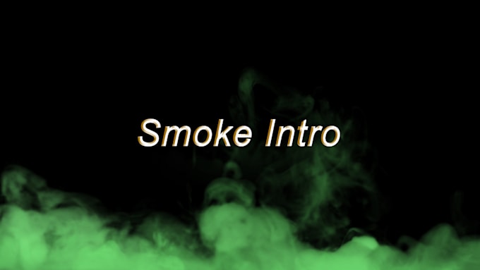 create a smoke intro video