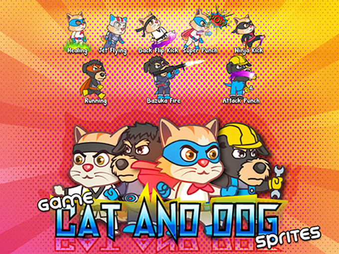 design 2d sprites animation and character design