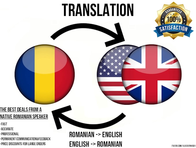 Translate From Romanian To English And Viceversa By Vladdennis81