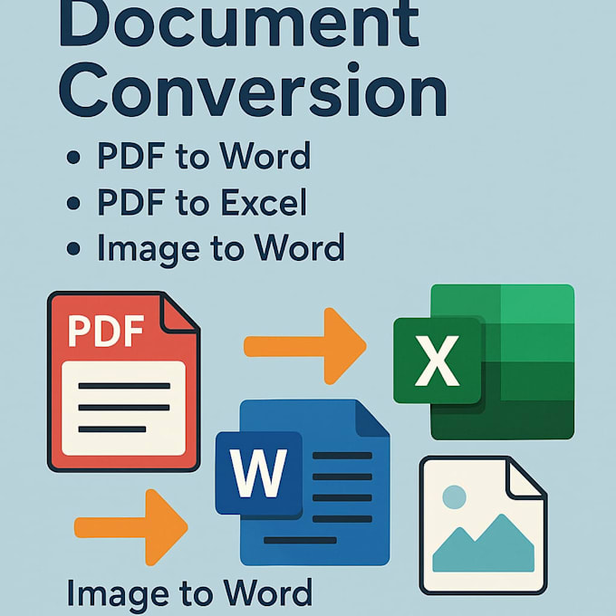 transcribe PDF to word, excel or power point