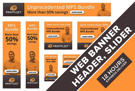 design outstanding web banner, header, ads, cover
