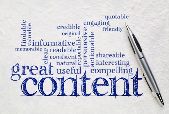 do article writing for website content with SEO keywords