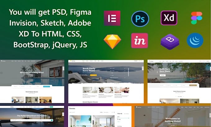 make professional design and responsive HTML website for you