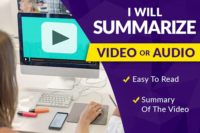 research and summarize audio or video content