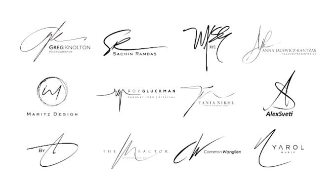 Design Unique Initial Signature Style Logo By Signatron