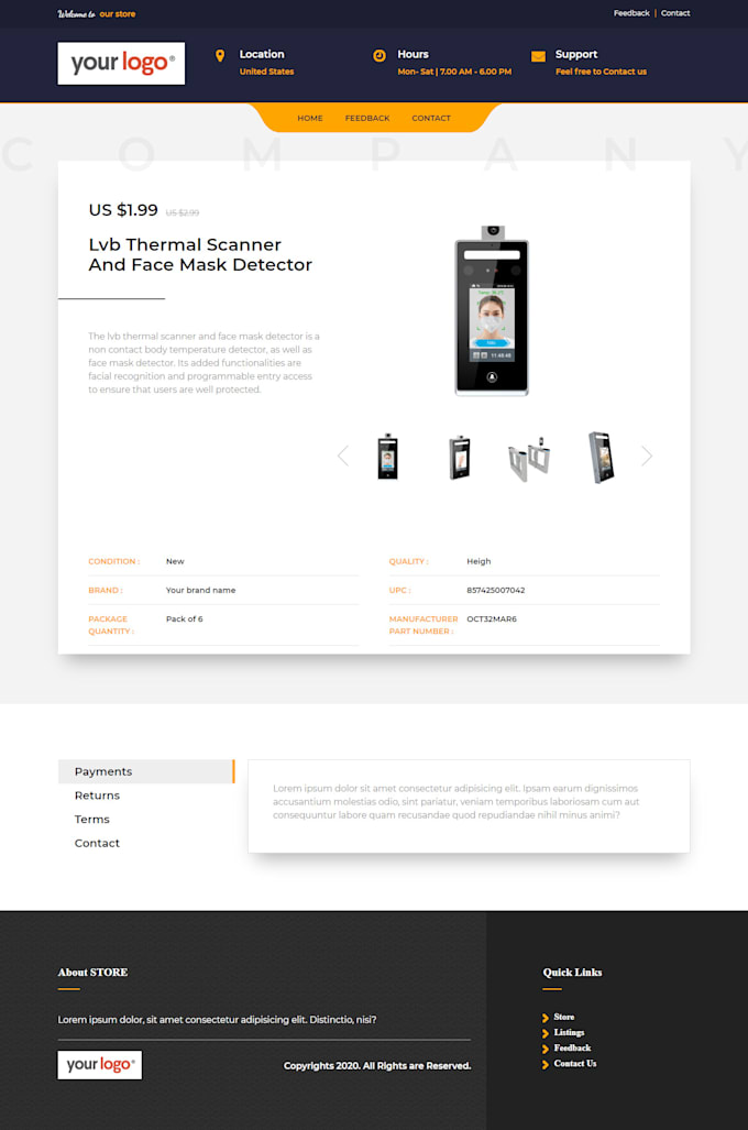 create ebay listing template based on html and css