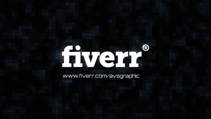 electro glitch logo intro