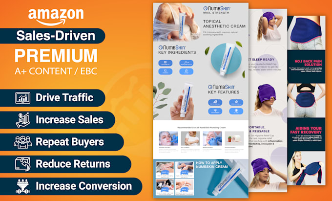 design premium amazon ebc, a plus content enhanced brand content