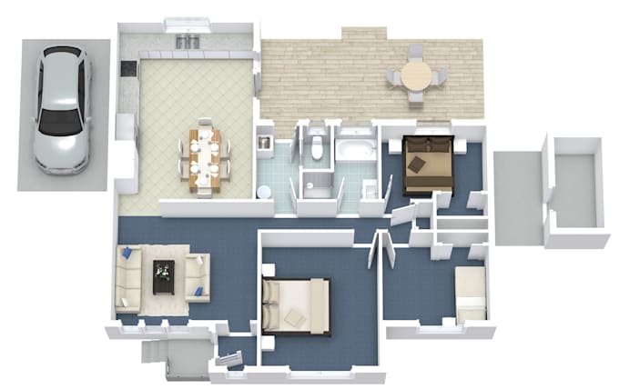 Hot Deals! I will redraw floor plan 2d and 3d for real estate agent  for $10