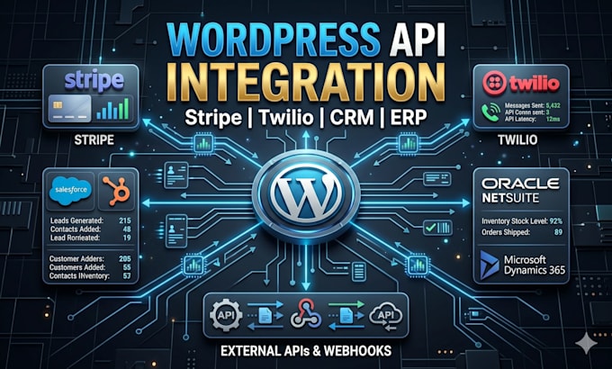 develop wordpress API integrations and custom plugin solutions