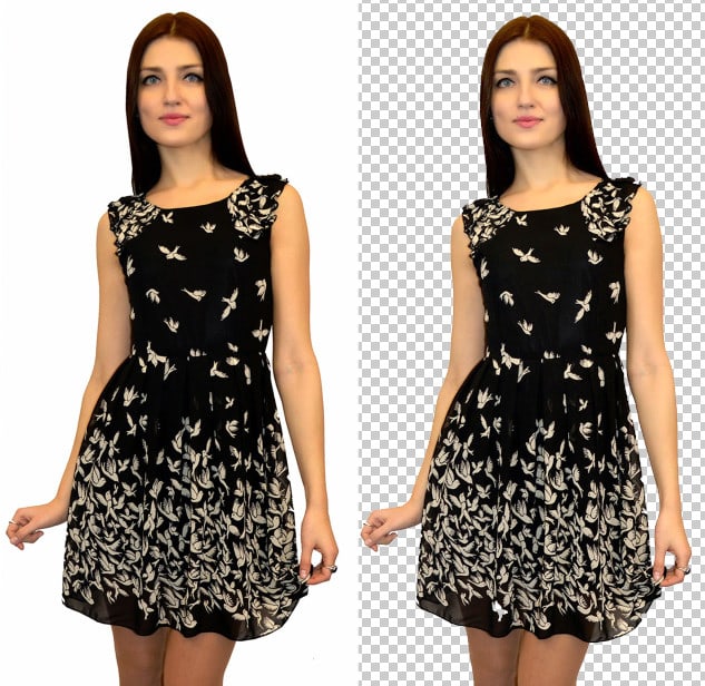 remove background complex image with photo retouch