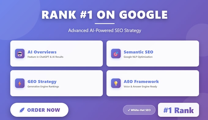 rank website 1 google with ai semantic SEO aio GEO aeo optimization