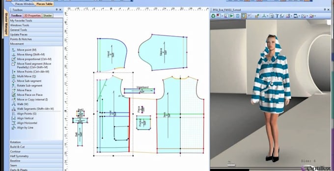 Create apparel patterns on optitex or modaris by Savetaseva | Fiverr