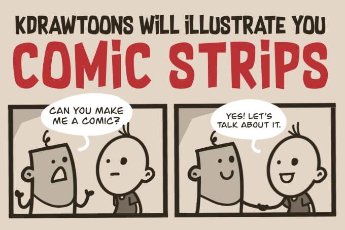 Draw you a simple comic illustration by Kdrawtoons | Fiverr