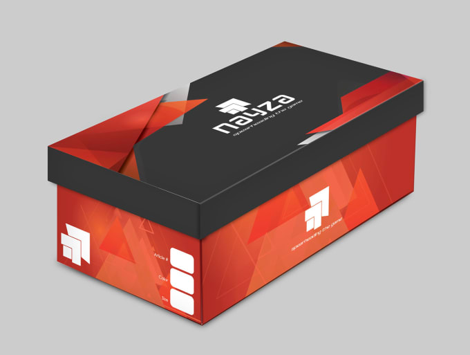 shoes box packaging design