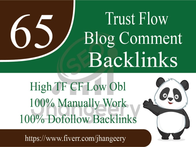 65 high trust flow and citation flow blog comments backlinks