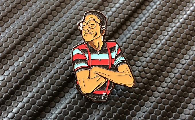 make a real enamel pins based on you vector layout
