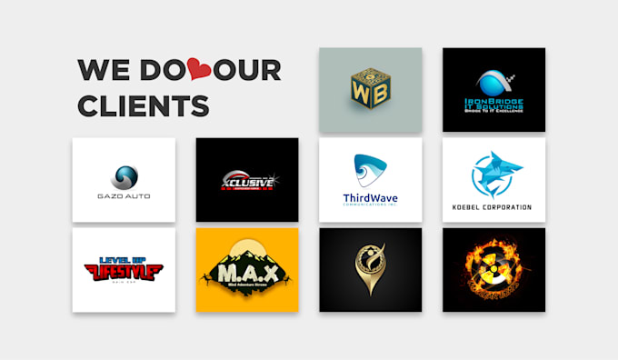 logo design in 3d style