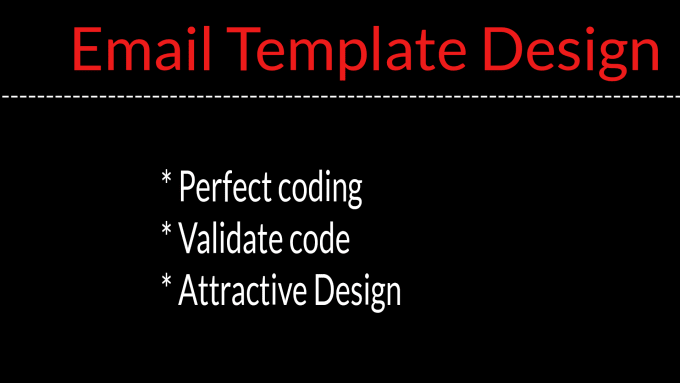 Email template design using html css by Sabbir_hosen | Fiverr
