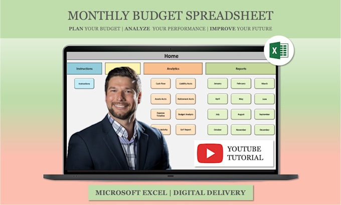send a budget planner tracker excel spreadsheet template