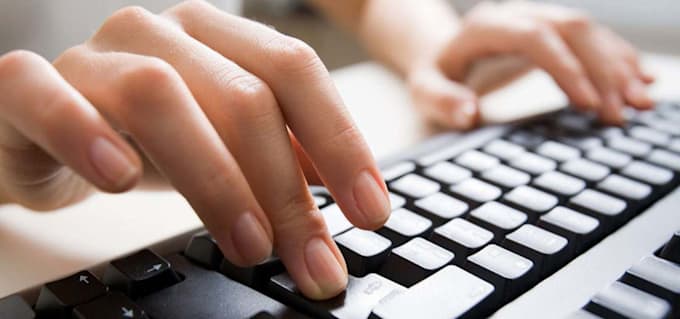type fast and clear