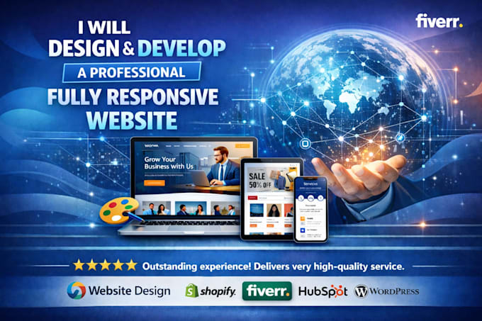 design and develop a professional fully responsive website