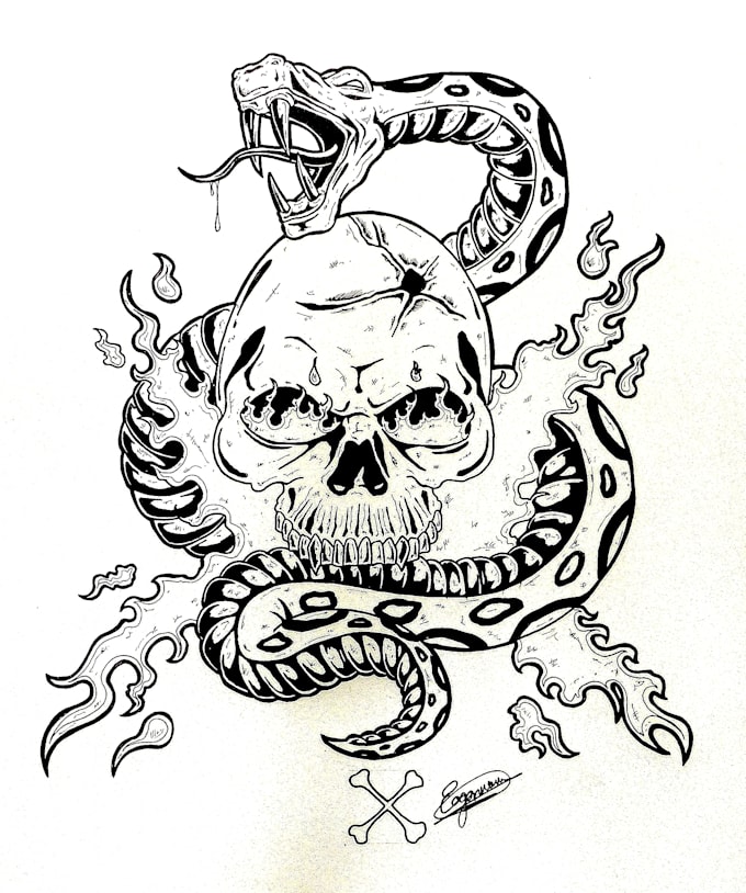 Draw Your Next Tattoo Sketch By Eugenegormanart