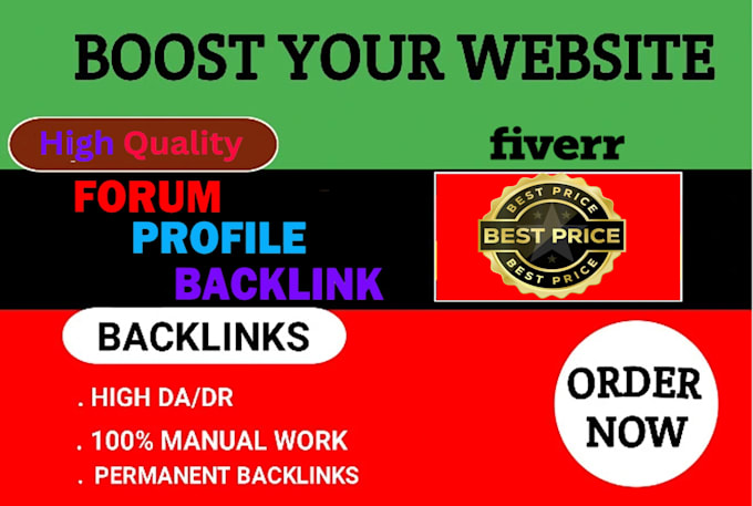 create social media profile backlinks  for high da seo link bulding