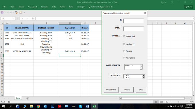 Create Advance Userform For Add Delete Edit Data In Excel By Atik Robi Hot Sex Picture 0479