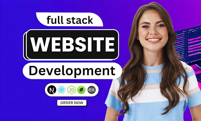 do custom ai website development as full stack developer, front end developer