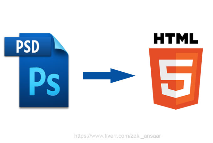 convert psd to html responsive
