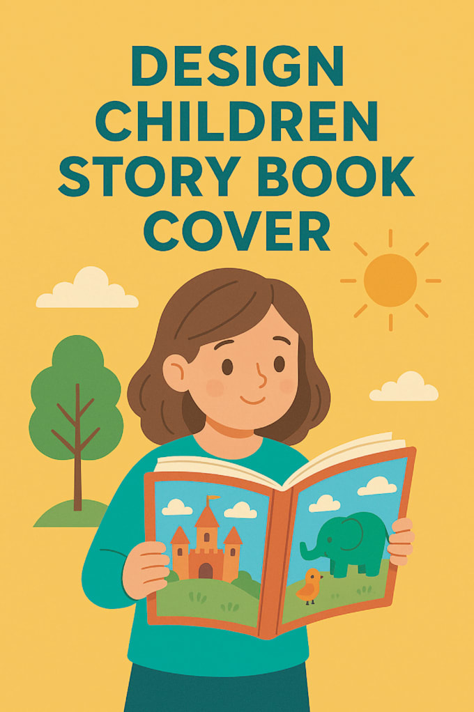 design children story book cover