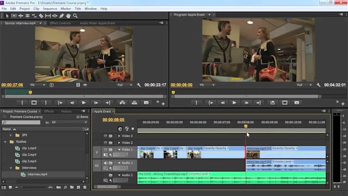 do video editing in adobe premiere