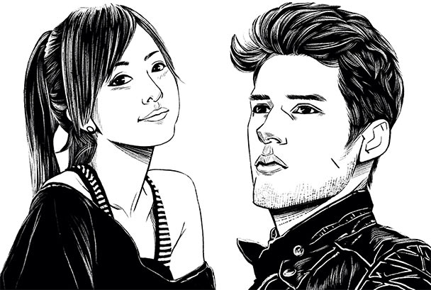 Draw your comic book style portrait by Mrpentastic | Fiverr